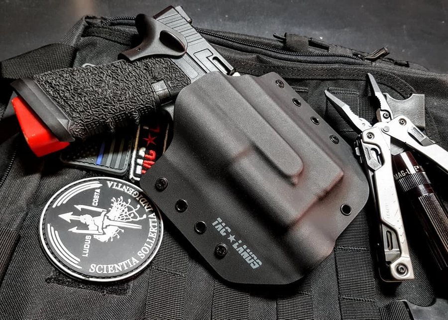 Funda Kydex TAC LANDS — Negra táctica